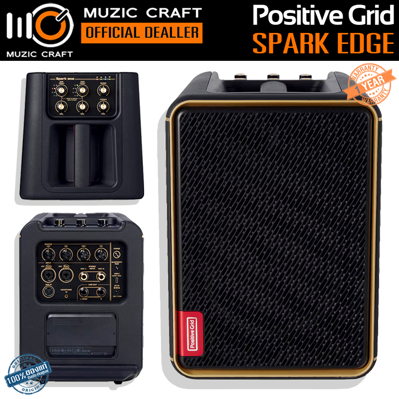 Positive Grid Spark EDGE *ของแท้รับประกัน 1ปี* 65W Portable 4-Ch.Smart Amp & PA System, แอมป์กีต้าร์
