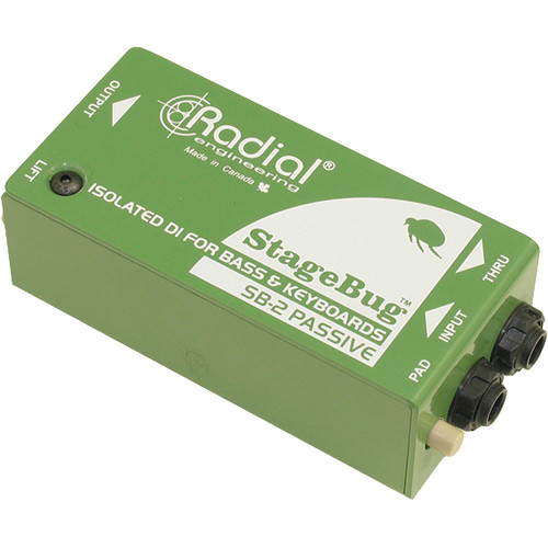 Radial StageBug SB-2 *ของแท้รับประกันศูนย์* Passive Direct Box แพสสีฟไดเร็กต์บ็อก สำหรับเครื่องดนตรี, Hi-Z