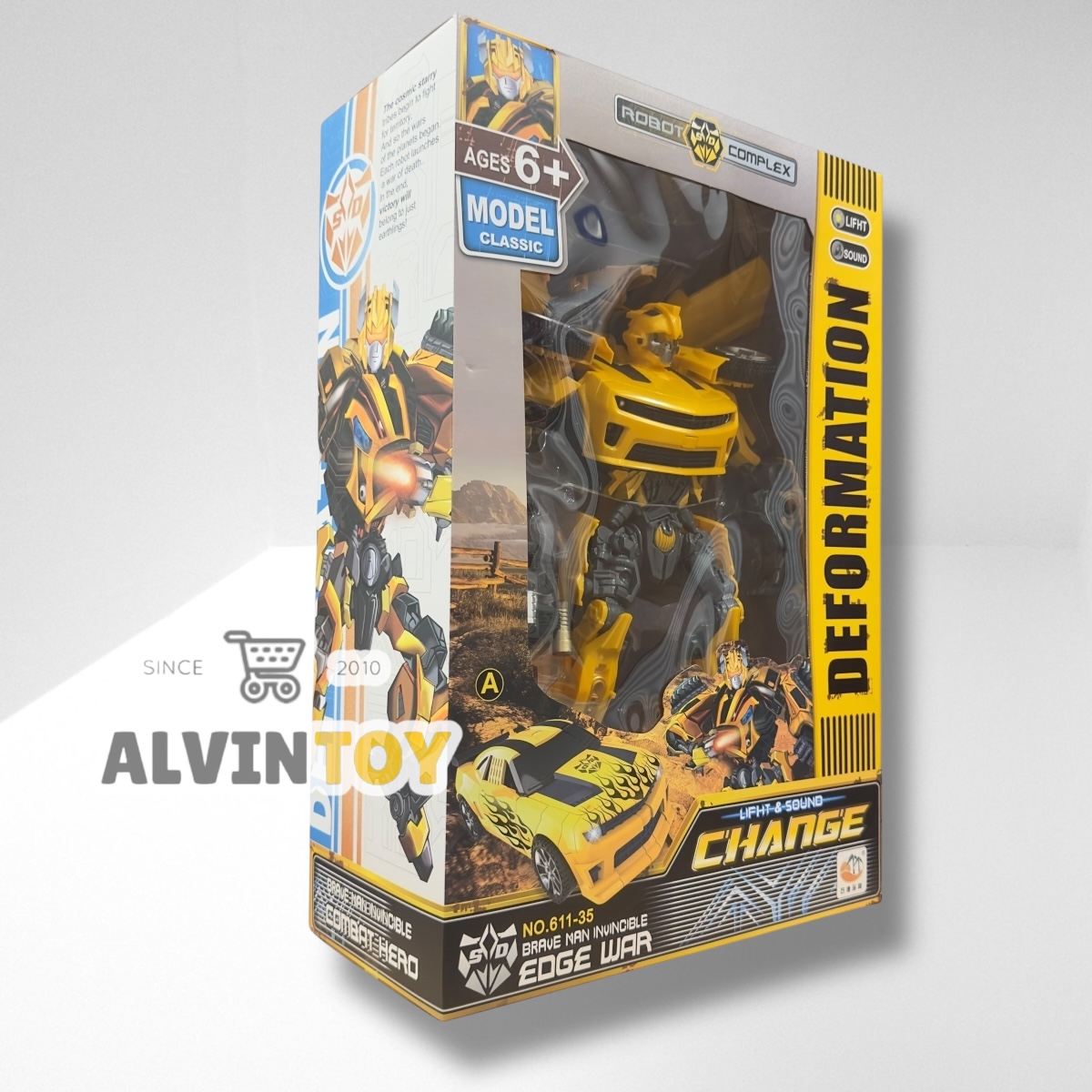 หุ่นยนต์ Bumblebee Transformer ขนาดความสูง 35 cm. (ตัวใหญ่) ขนาดกล่อง 48x33x15