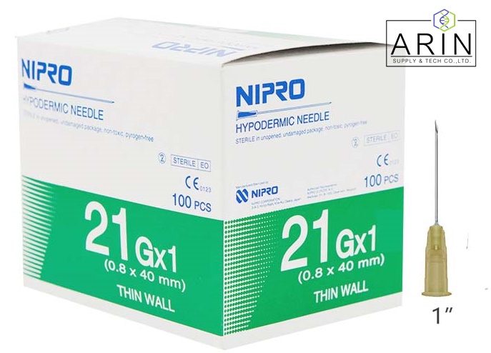 Nipro เข็ม No.21 X 1.1/2"