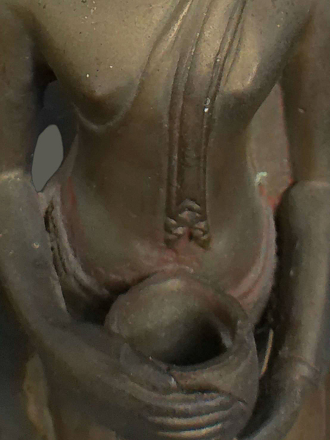 พระบูชาปางอุ้มบาตร ( พระประจำวันพุธ ) เนื้อทองเหลือง หล่อหนา มีน้ำหนัก ขนาดสูง 15 นิ้ว