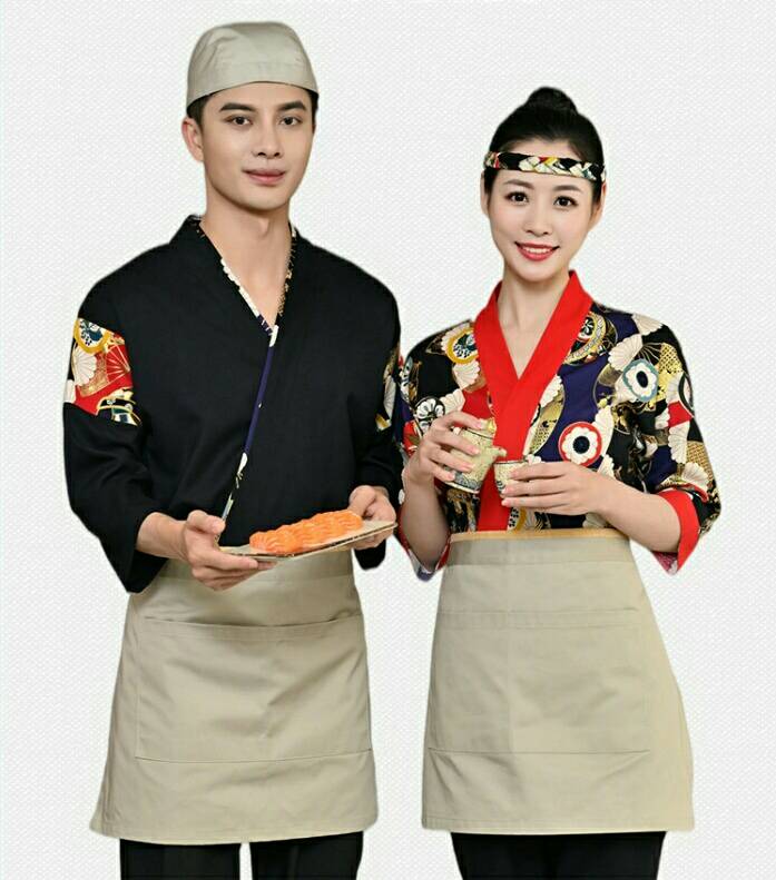 ชุดซูชิกิโมโน ชุดพนักงานร้านอาหารญี่ปุ่น เกาหลี