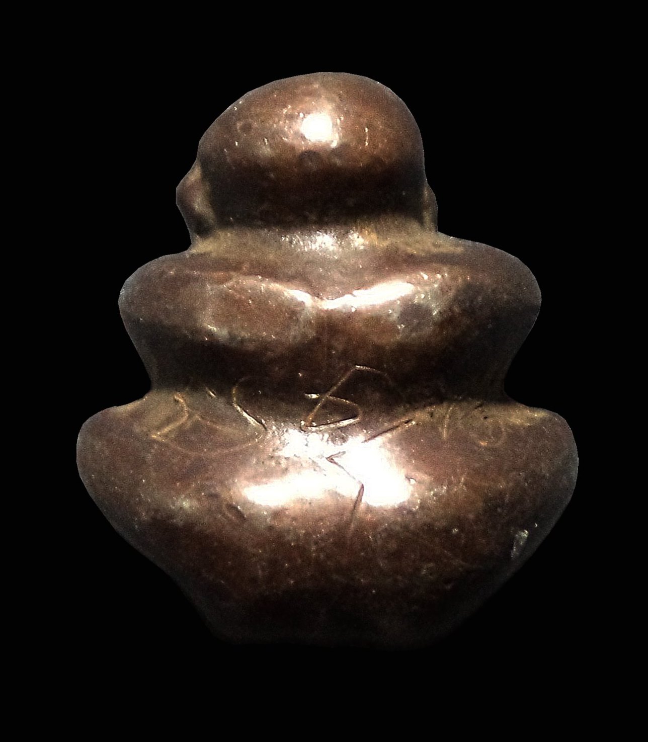 พระปิดตา เนื้อทองแดง ไม่ทราบที่