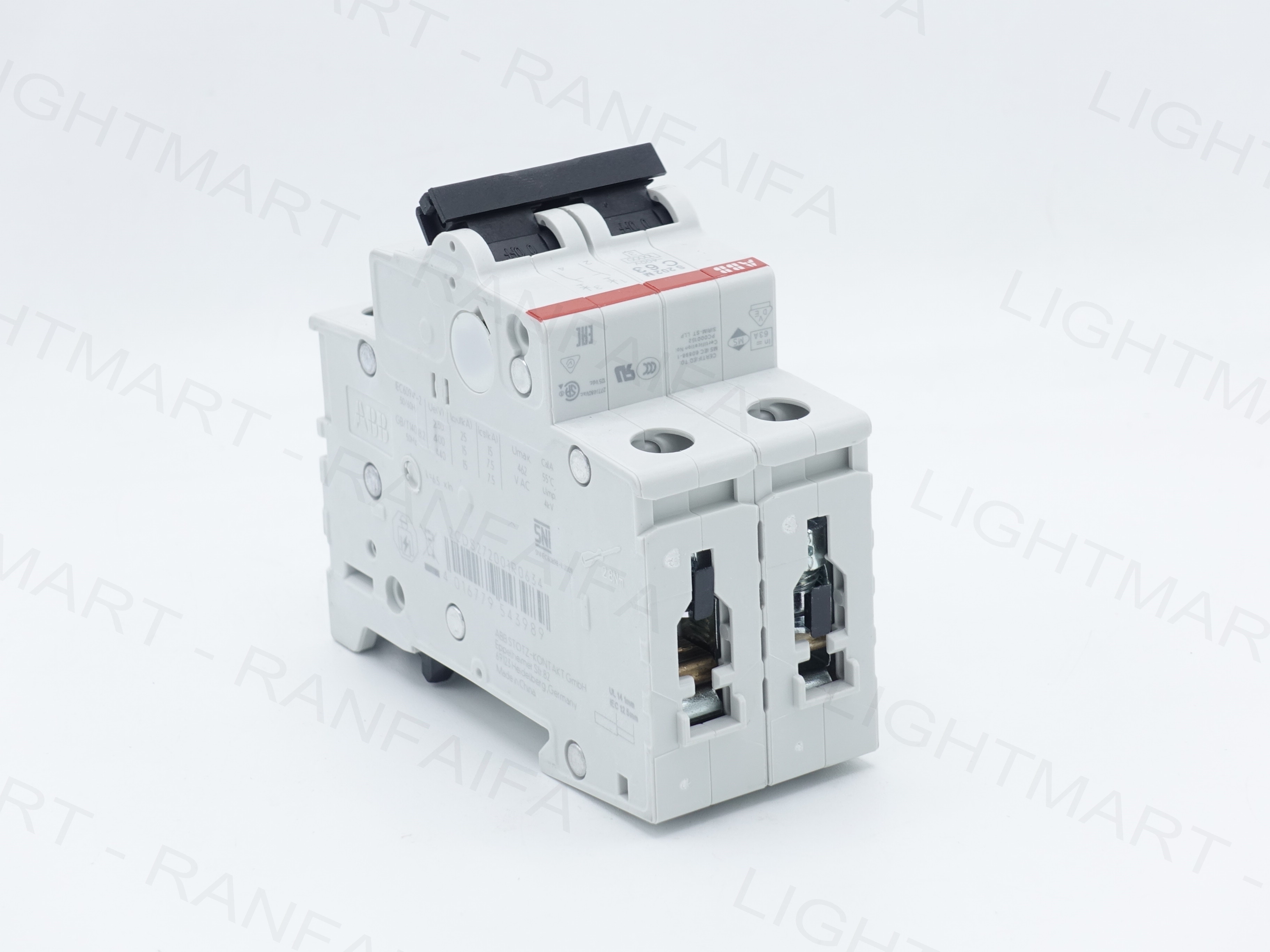 เมนเบรกเกอร์ 2P 6-63A "ABB"