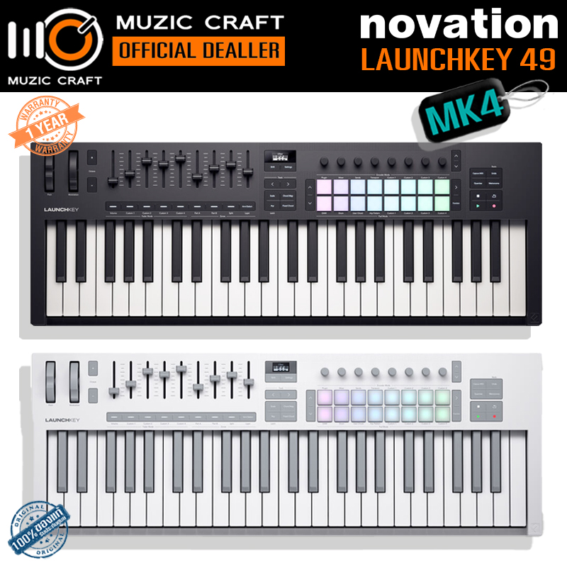 Novation Launchkey 49 MK4 *ของแท้รับประกัน 1ปี* USB MIDI Keyboard Controller, มิดิ คีย์บอร์ด คอนโทรลเลอร์