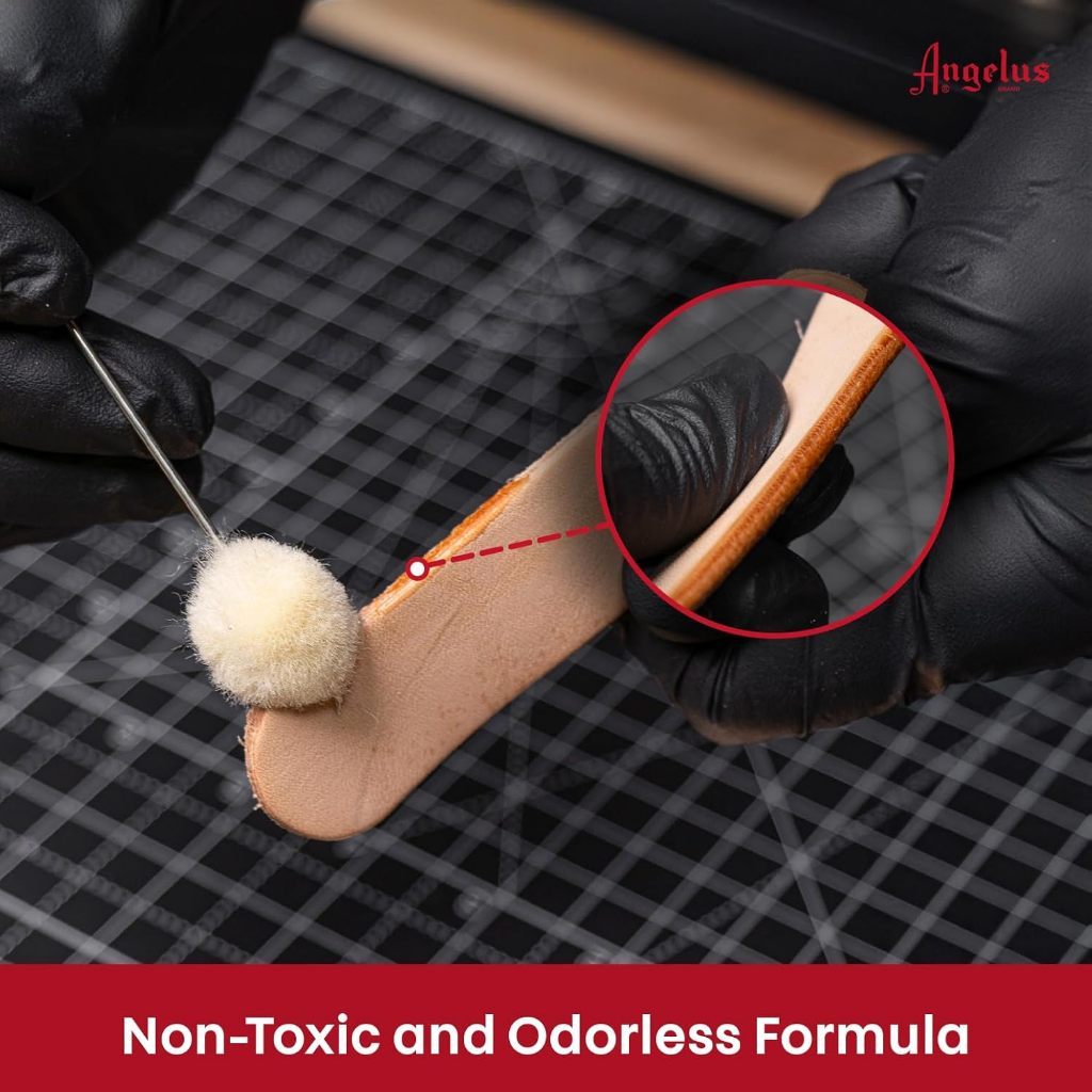 สีทาขอบหนัง Angelus Burnishing Gum Leather Edge Finish Clear | Turns Leather Edges to Smooth & Glossy | 4oz (118mL)