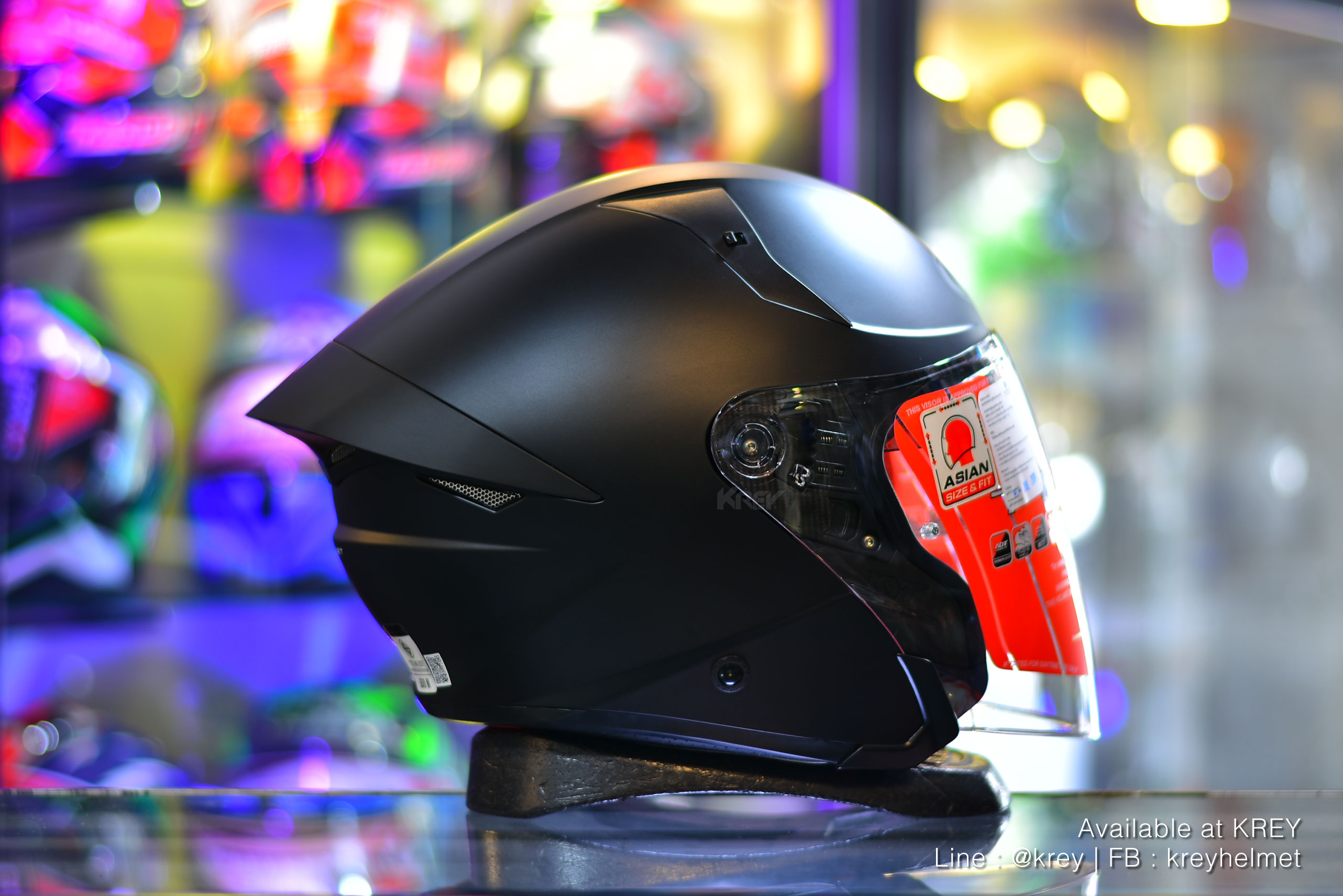 KYT model TTR-JET Plain Matt Black
