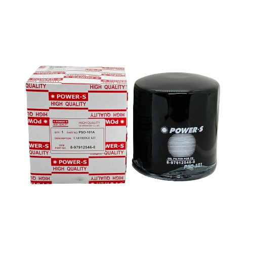 กรองเครื่อง ไส้ กรอง น้ำมันเครื่อง ไส้กรองน้ำมันเครื่อง ISUZU TFR อีซูซุ มังกรทอง ยี่ห้อ POWER-S เบอร์ 8-97912546-0 / PSO-101