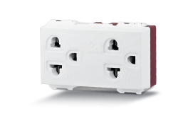 ปลั๊กกราวด์คู่ ช้าง (เข้าสายแบบขันน๊อต)