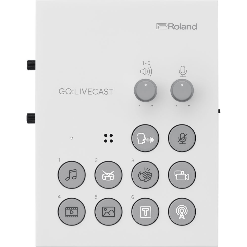 Roland GO LIVECAST อุปกรณ์ไลฟ์สตรีม, เว็บแคสติ้งทุกแพล็ตฟอร์ม สำหรับสมาร์ทโฟนและแท็บเล็ต รับประกัน 1 ปี