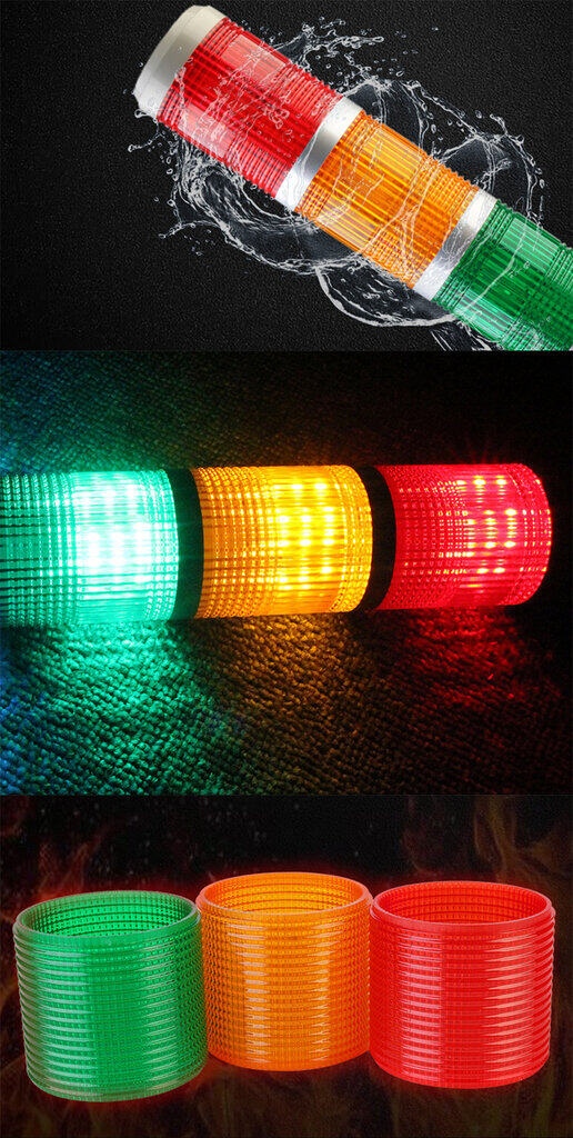 สัญญาณไฟเตือน 3สี มีอ็อด TAYB TB50-3T-D-J 24VDC Warning Signal Tower Light LED 3 Color Red/Yellow/Green with Buzzer ø50mm ขายึดแบบทรงกลม/แบบฉาก ทาวเวอร์ไลท์ หลอด LED ชนิดไฟติดค้าง