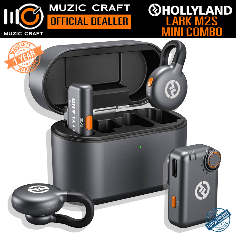 Hollyland LARK M2S Mini Combo *ของแท้รับประกัน 1ปี* 2.4 GHz Wireless Microphone System, ไมโครโฟนไร้สาย