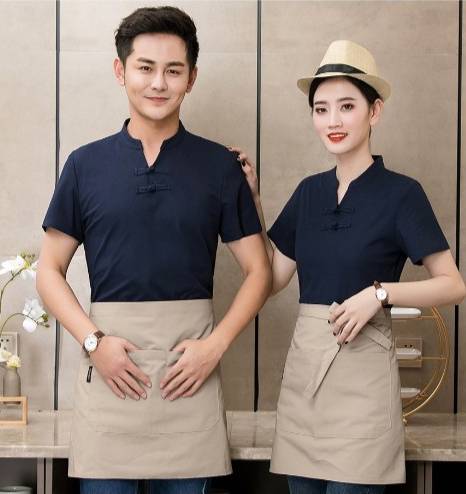 ชุดพนักงานเสริฟร้านอาหาร ชุดพนักงานต้อนรับ ชุดพนักงานต้อนรับโรงแรม