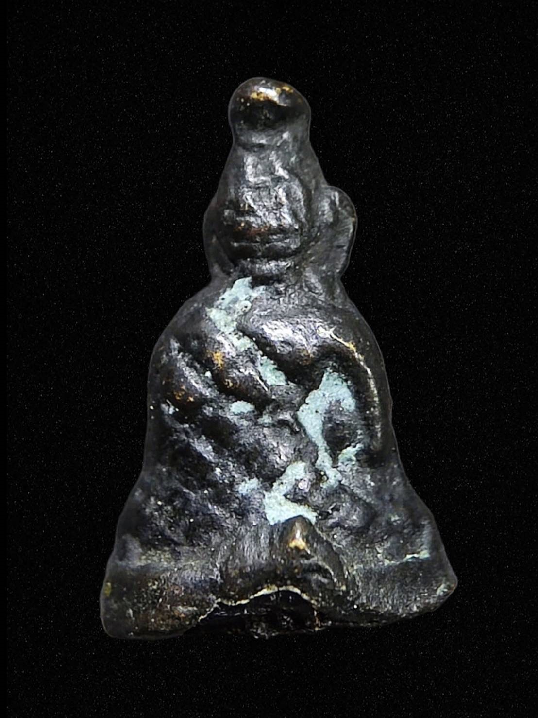 รูปหล่อฤาษี วัดถ้ำเขาฤาษี(เขามายอ) จ.ปัตตานี รุ่นแรก ปี 2495 พิมพ์เล็ก