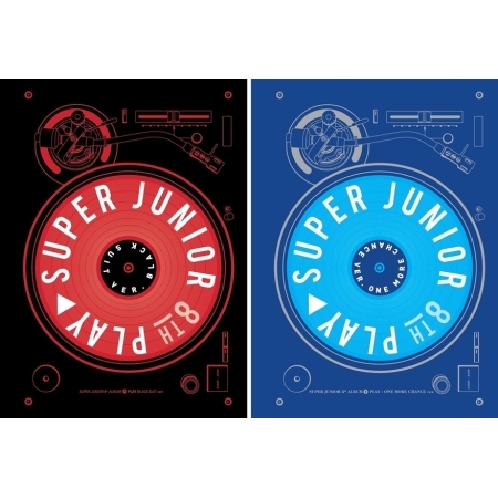 ( Pre-Order ) SUPER JUNIOR 8th Album Play ( random cover Black Suit One More Chance ver. ) * Poster หมด * วางจำหน่าย 7 / 11 / 207