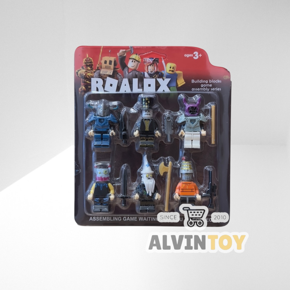 โมเดล ของเล่น Roblox ชุด 6 ตัว พร้อมอุปกรณ์ตกแต่ง