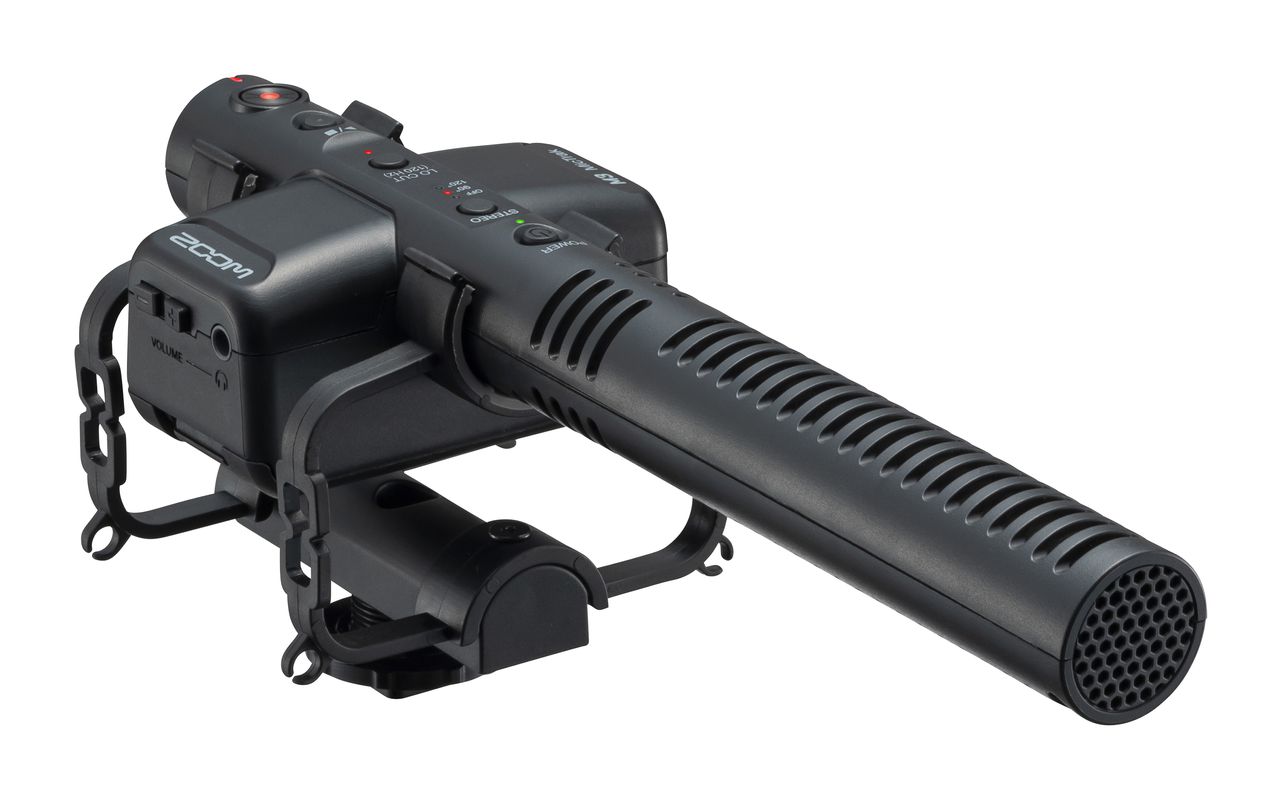 Zoom M3 *ของแท้ประกันศูนย์* MicTrak Stereo Shotgun Microphone Recorder ไมค์ช็อตกัน บันทึกเสียงแบบสเตอริโอ ฟรี!! Foam Windscreen, Shockmount, 3.5mm TRS Cable