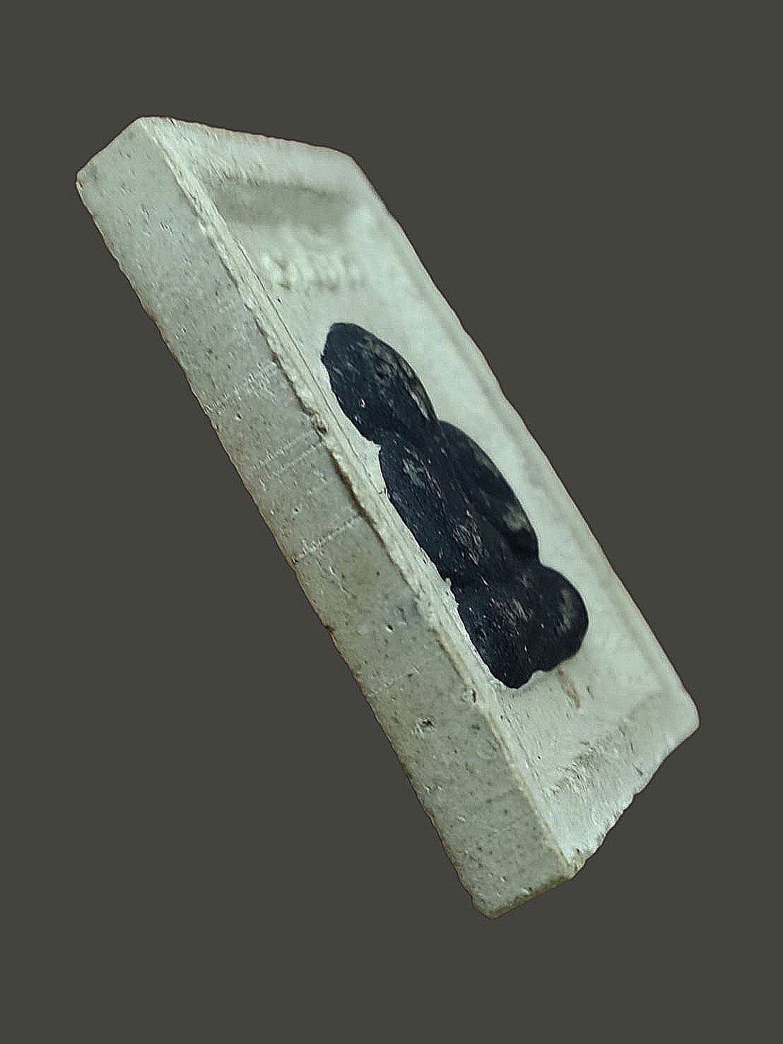 พระสมเด็จหลังพระปิดตา อุดผงเก่า ครูบาสมชาย วัดบางนางเพ็ง จ สมุทรปราการ