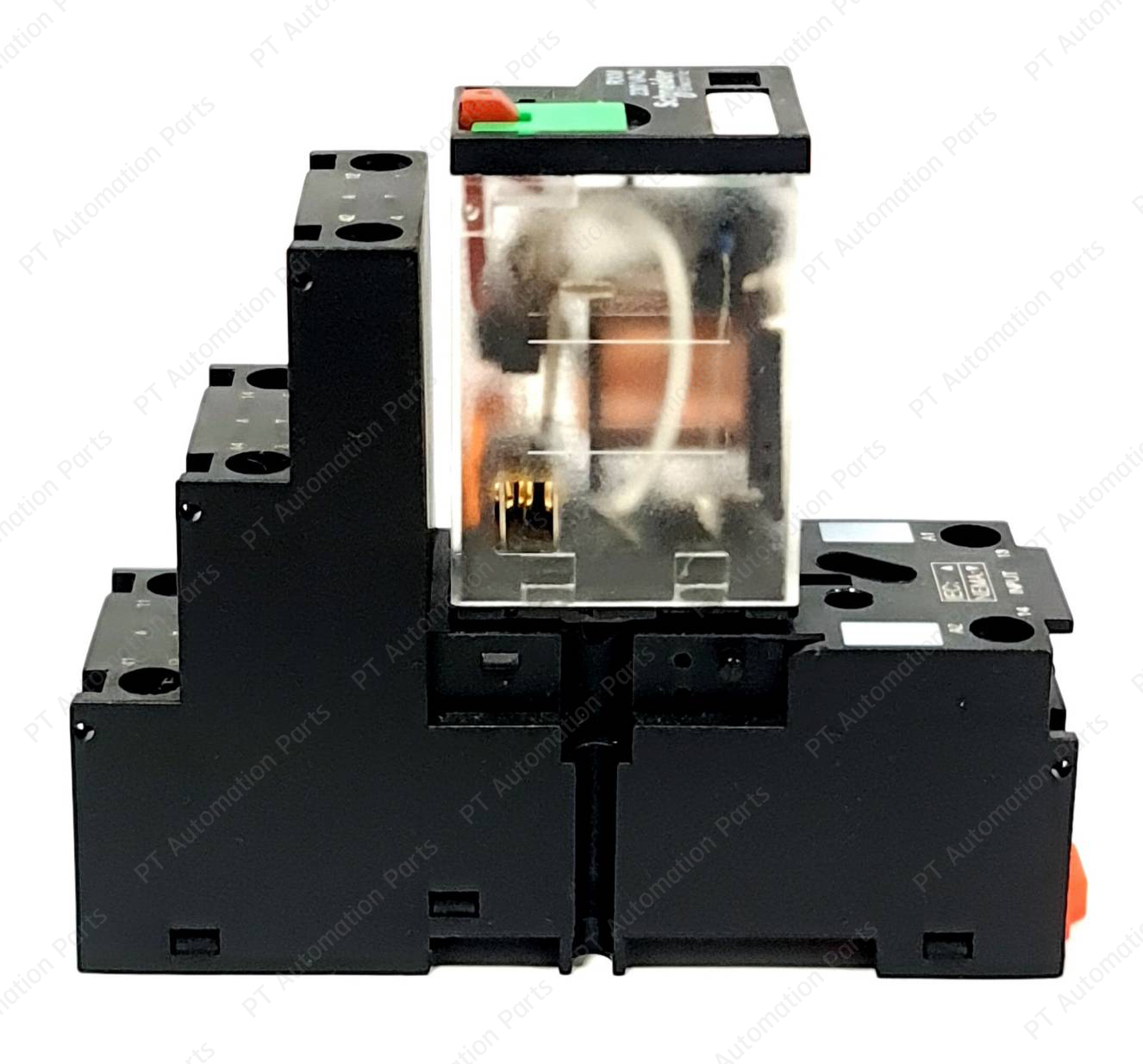 รีเลย์พร้อมซ็อกเก็ต ชไนเดอร์ Schneider Electric RXM2AB2P7 RXZE2S108M 230VAC 12A 2คอนแทค 8ขา มีไฟแสดงสถานะ LED Relay with Socket