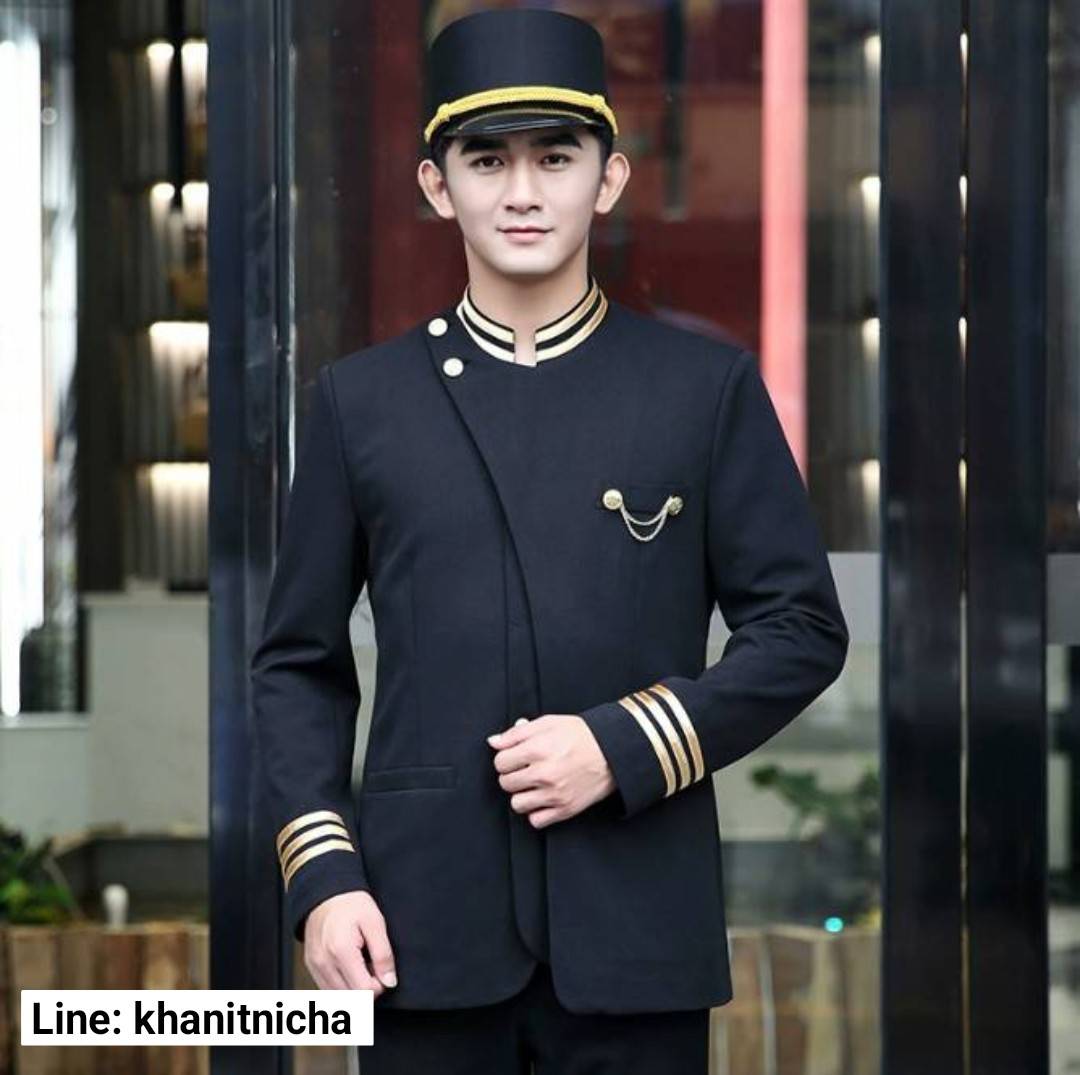 เครื่องแบบพนักงาน ชุดพนักงานต้อนรับโรงแรม ชุดพนักงานต้อนรับโรงแรมชาย