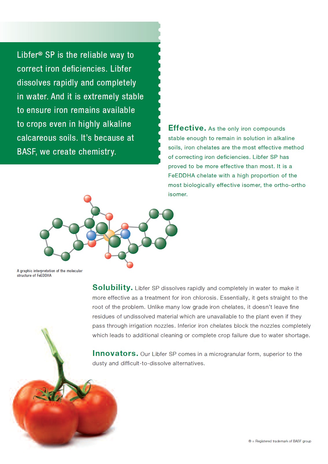 [20KG] ผงจุลธาตุเหล็กคีเลตอีดีดีเอชเอ 6% Libfer SP เหล็กม่วง เวสโก้ ลิปเฟอร์ เอสพี (Librel EDDHA FE 6%; BASF) บรรจุ 20 กิโลกรัม