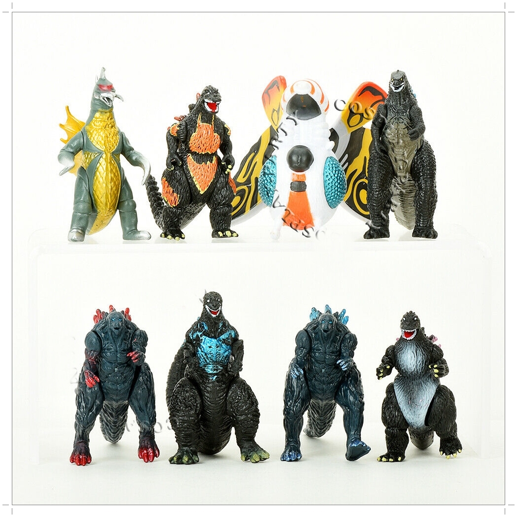 โมเดล Godzilla - ก็อตซิลล่า 9 cm. 8 ตัว