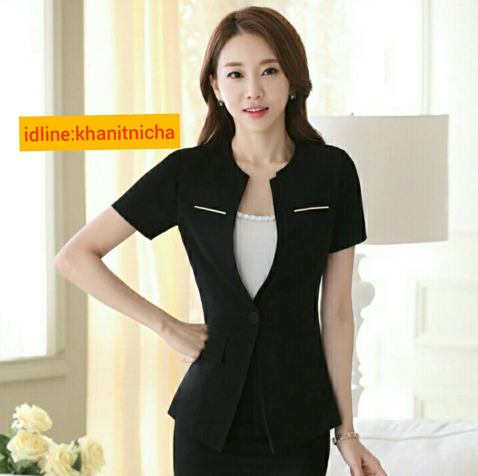 ชุดสูท ชุดพนักงานต้อนรับ ชุดออฟฟิศ