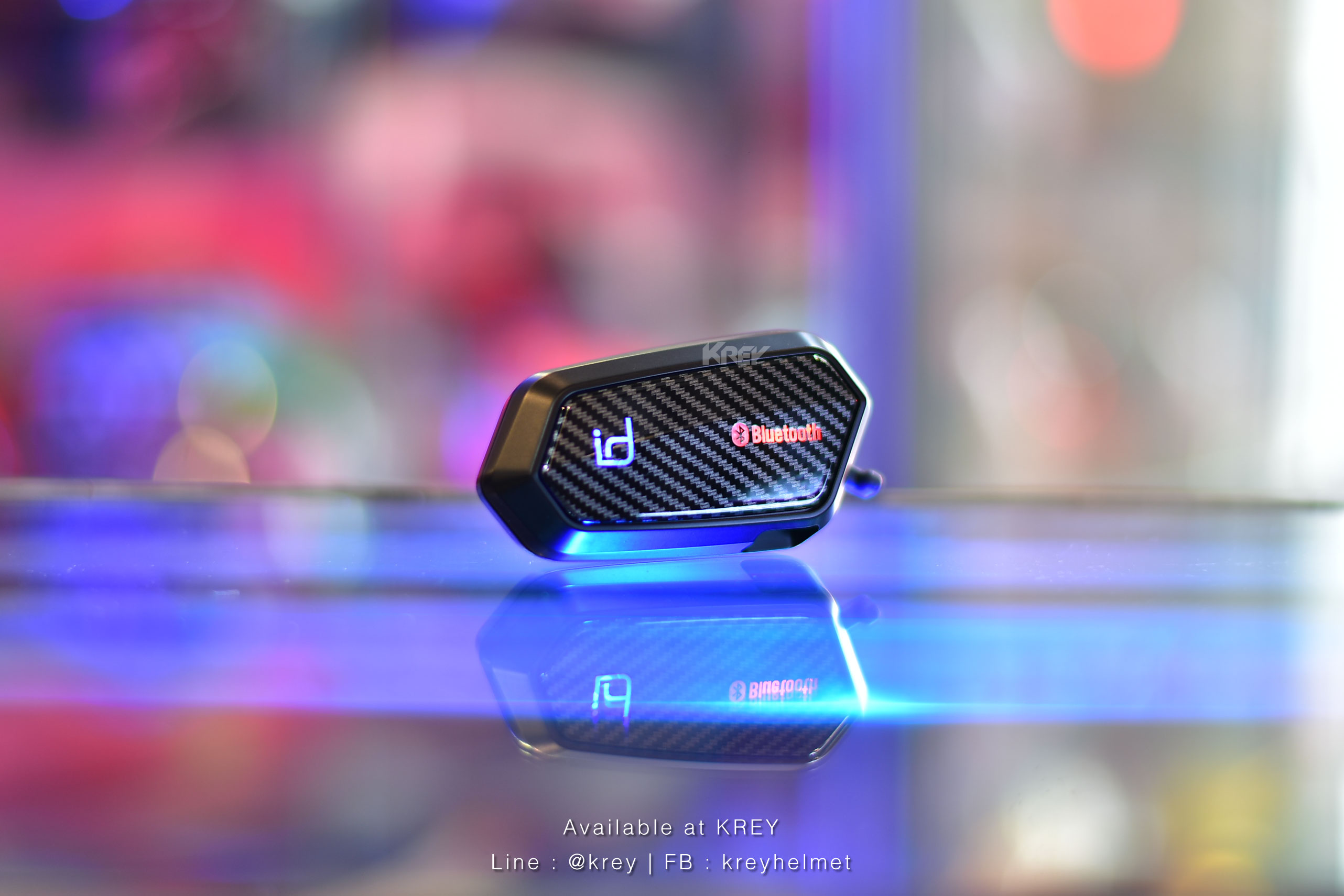 บูลทูธติดหมวก id221 MOTO A2 Pro : Carbon