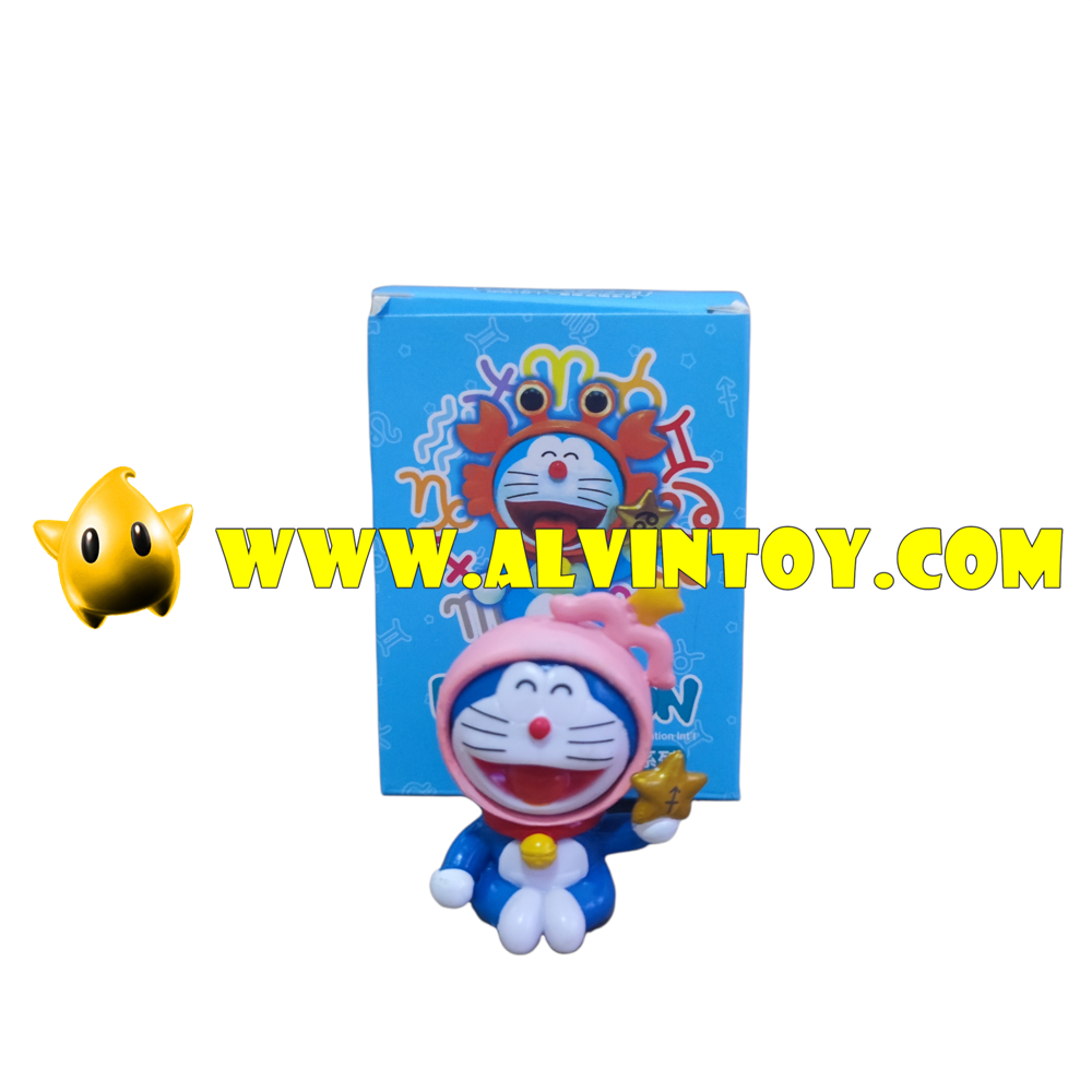 Action Figure โมเดลโดเรม่อน ประจำราศีต่างๆ เซ็ต 4 ตัว ขนาดความสูง 5 ซม.