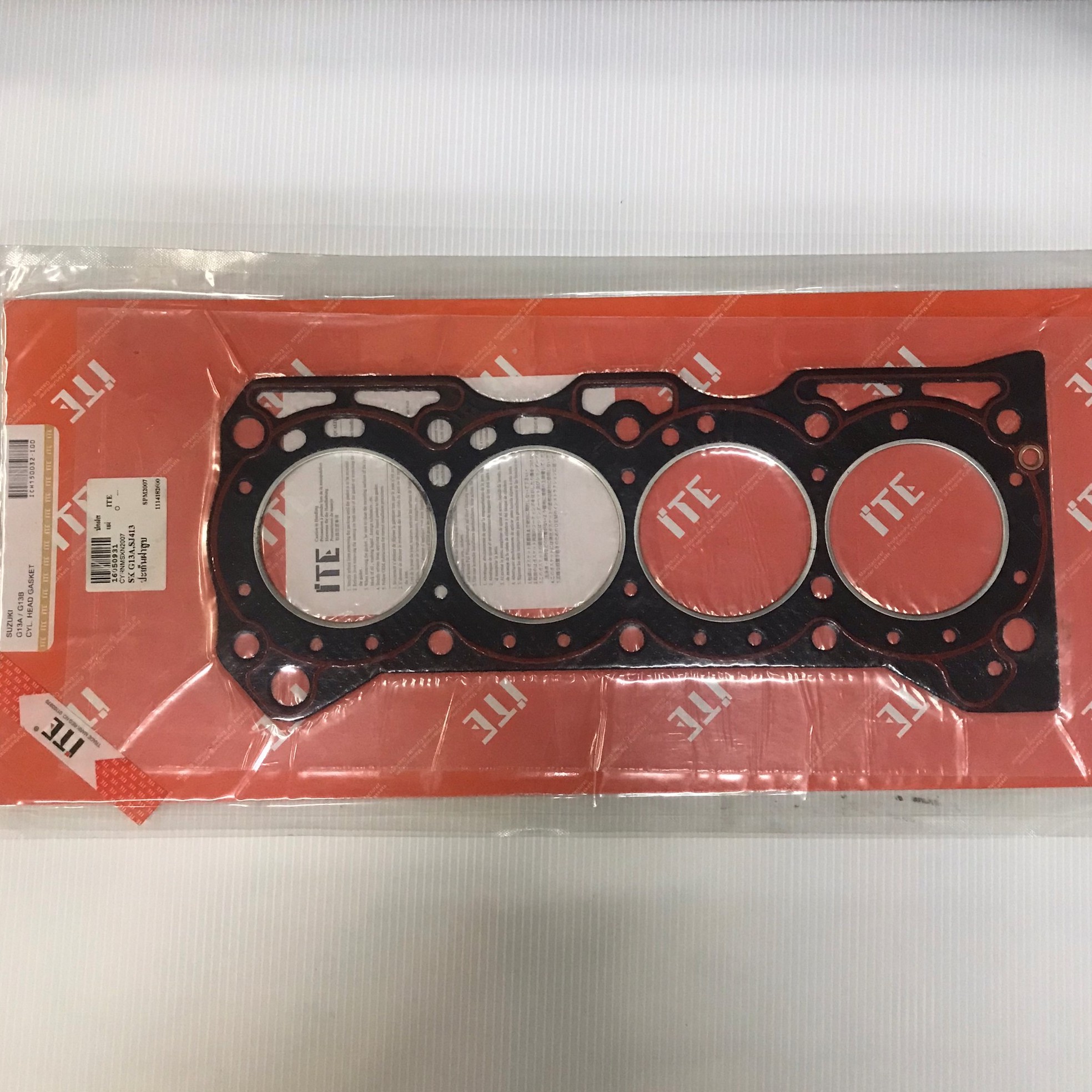 (ประกัน 1 เดือน) ประเก็นฝาสูบ SUZUKI G13A / G13B / CARRY SJ413 ซูซูกิ แครี่ ICH150032-I00 (แบบไฟเบอร์) ITE
