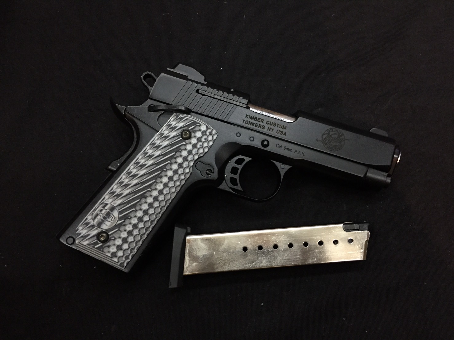 KUZEY 911 4" KIMBER BLACK G10 ( YB19-3864 ) ( YB19-3866 )