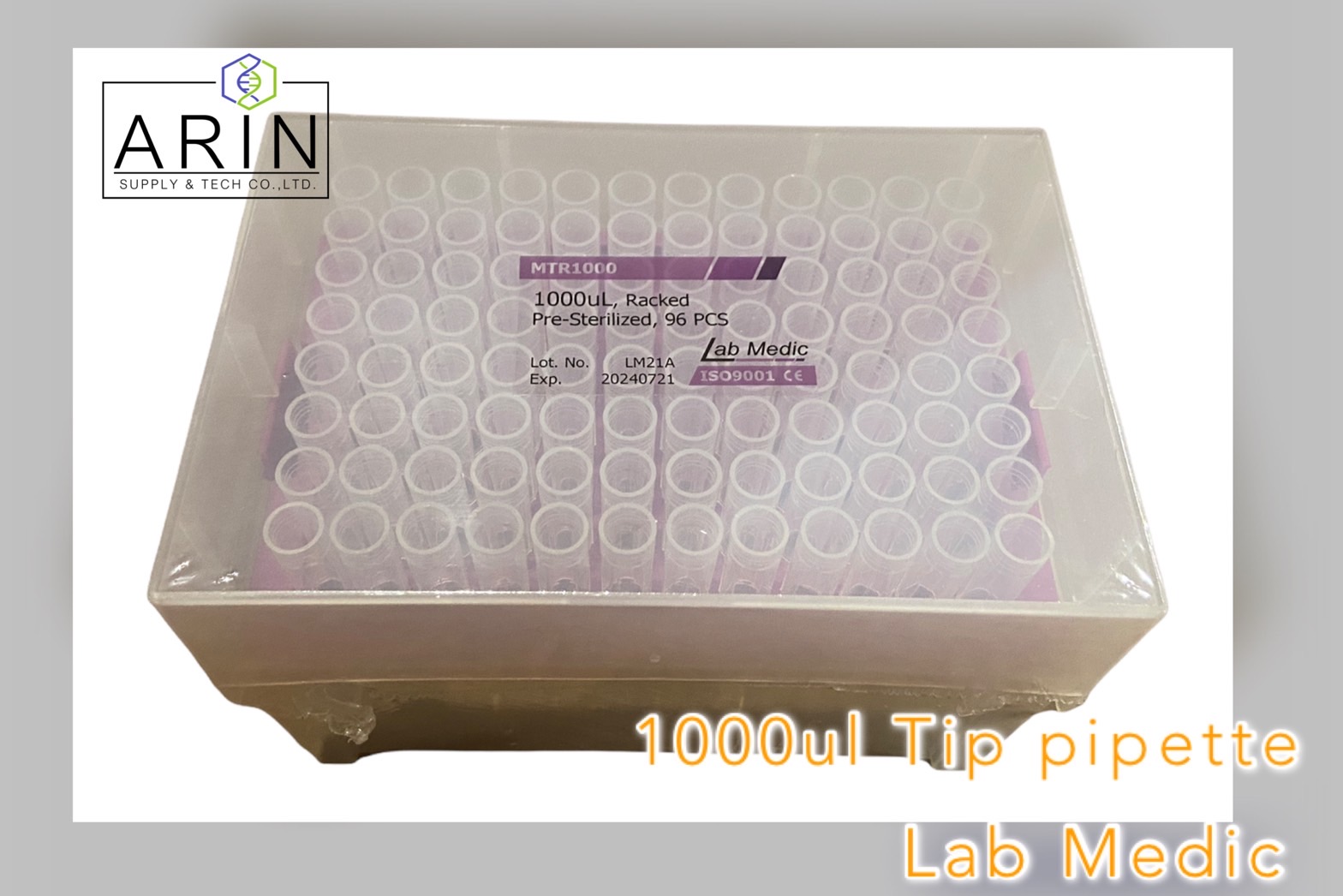 1000ul Micro Tip in Rack Pre-Sterile - Lab Medic