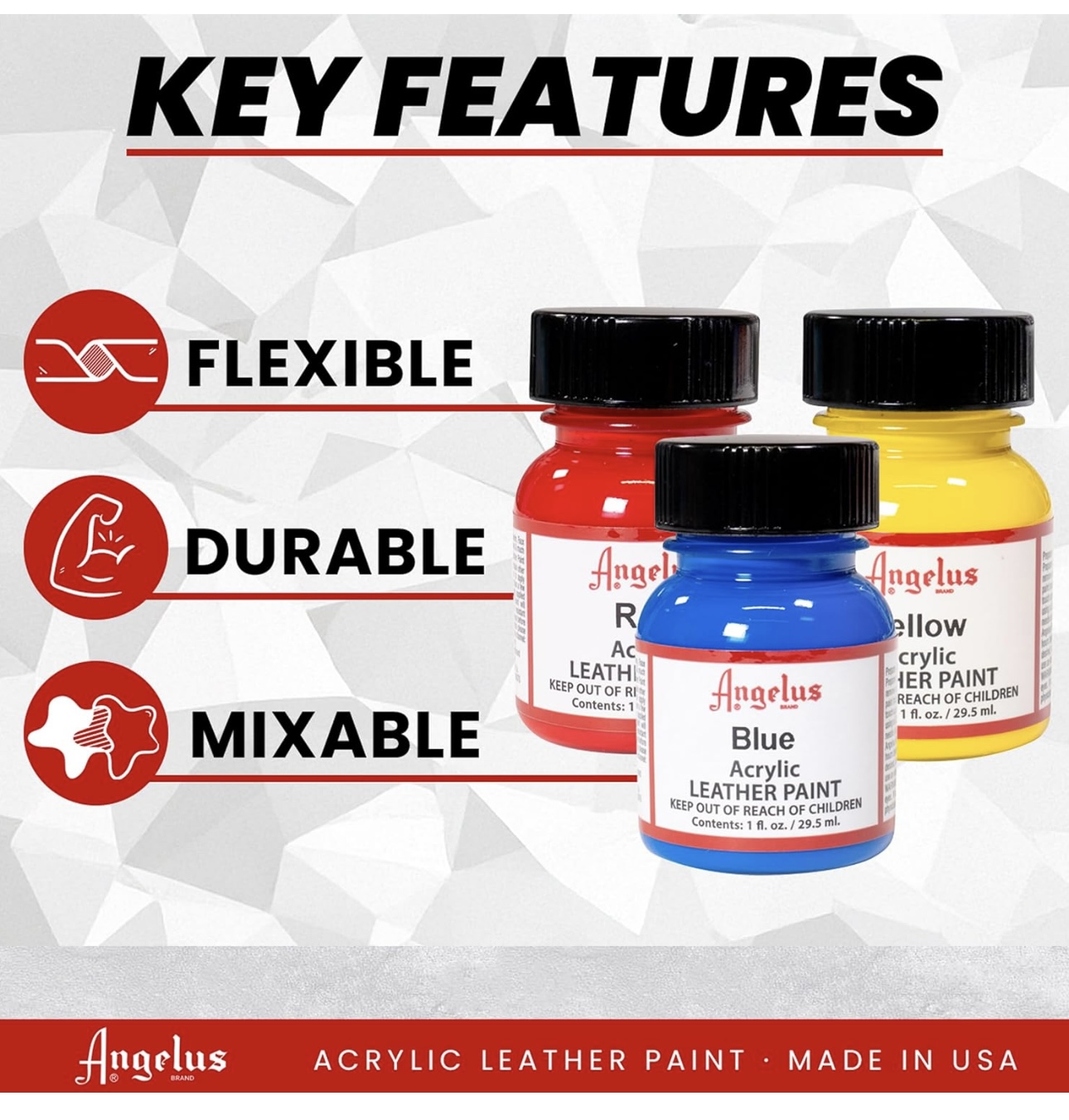 Angelus leather paint ชุดbasics kit ของแท้ usa 🇺🇸