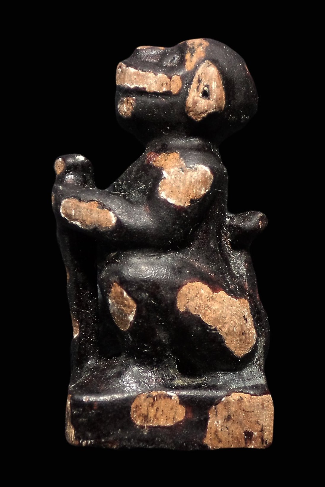 ลิงไม้แกะ ลงรักเก่า ไม่ทราบที่