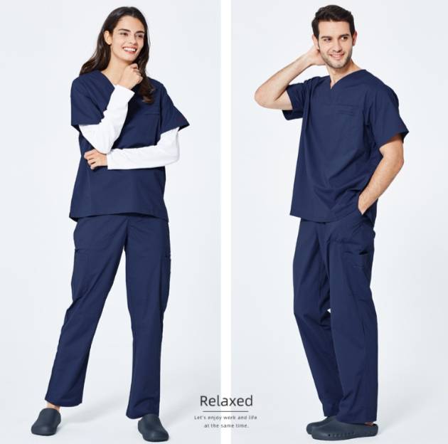 ชุดสครับ ชุดหมอผ่าตัด ชุดพยาบาลห้องผ่าตัด เอวยางยืด ระดับพรีเมี่ยม
