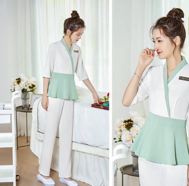 ชุดนวดสปา ชุดคลินิกความงาม ชุดนวดไทยสปา