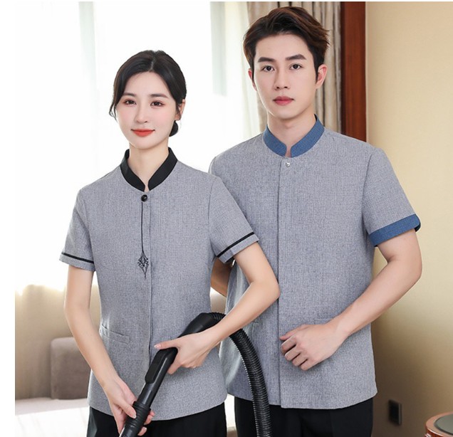 ชุดฟอร์มพนักงานทำความสะอาด เสื้อแม่บ้าน พ่อบ้าน เบลล์