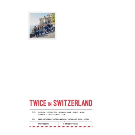( Pre-Order ) TWICE TV5 : TWICE IN SWITZERLAND PHOTOBOOK วางจำหน่าย 31 / 1 / 2018