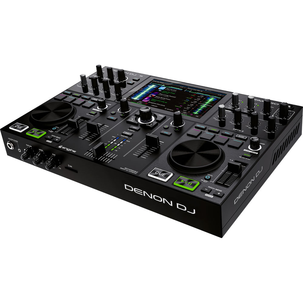 Denon DJ PRIME GO ดีเจคอนโทรลเลอร์ Standalone 2-Deck, Rechargeable, หน้าจอ Touch Screen 7นิ้ว, สตรีมผ่าน Wi-Fi/Ethernet รับประกันศูนย์ 1 ปีเต็ม