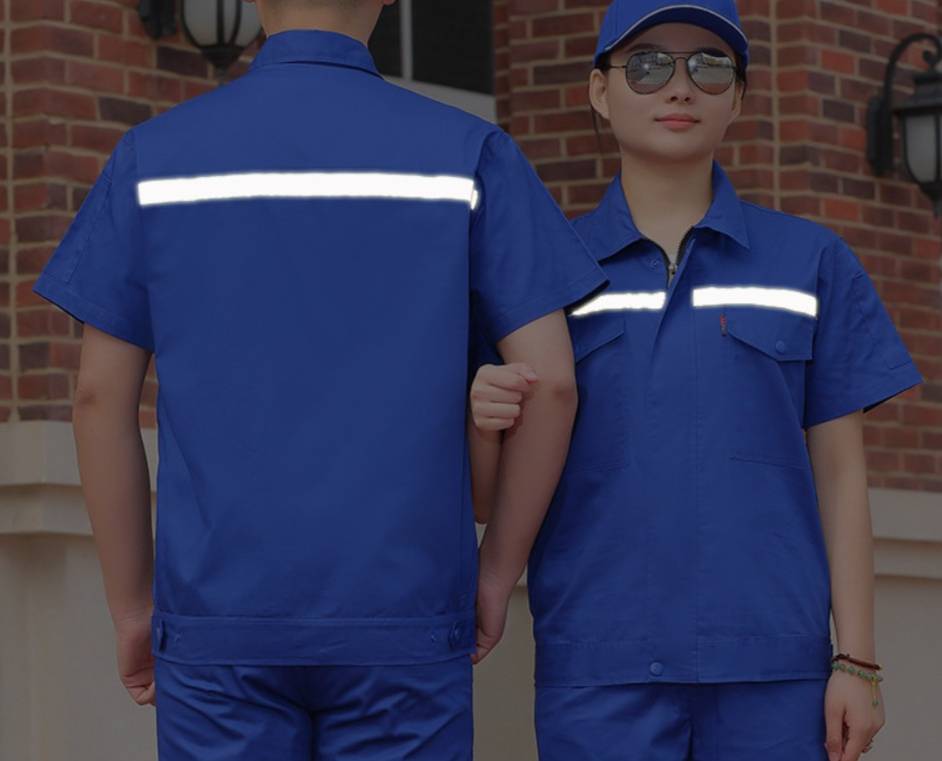 ชุดช่าง ยูนิฟอร์มช่าง ชุดช่างกลโรงงาน ช่างไฟฟ้า สีกรม สีฟ้า สีแดง สีเทา สีส้ม