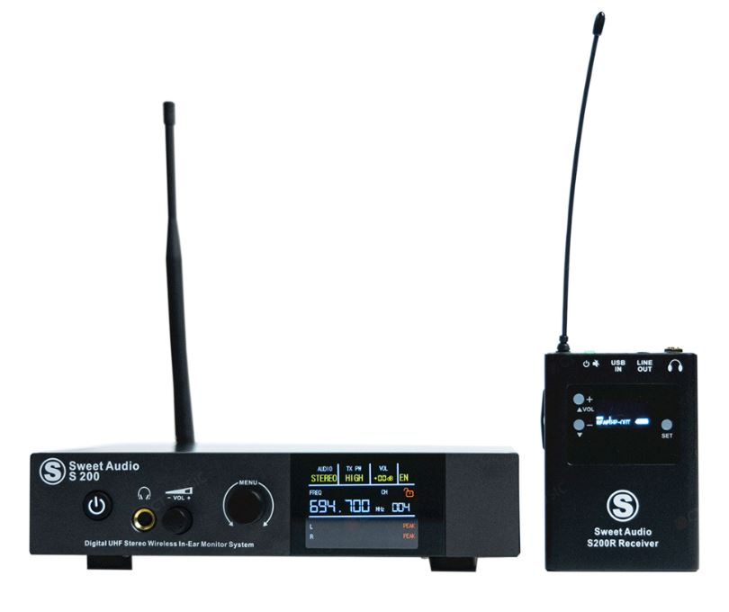 Sweet Audio S200 *ของแท้รับประกัน 1ปี* หูฟังอินเอียร์มอนิเตอร์แบบไร้สาย Stereo Wireless In-Ear Monitor System