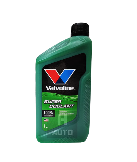 น้ำยาหล่อเย็น / SUPER COOLANT เกรด สีเขียว ยี่ห้อ Valvoline / STANDARD BS 6580, NB / SH / T 0521 ปริมาณ 1 ลิตร / 1 Liter