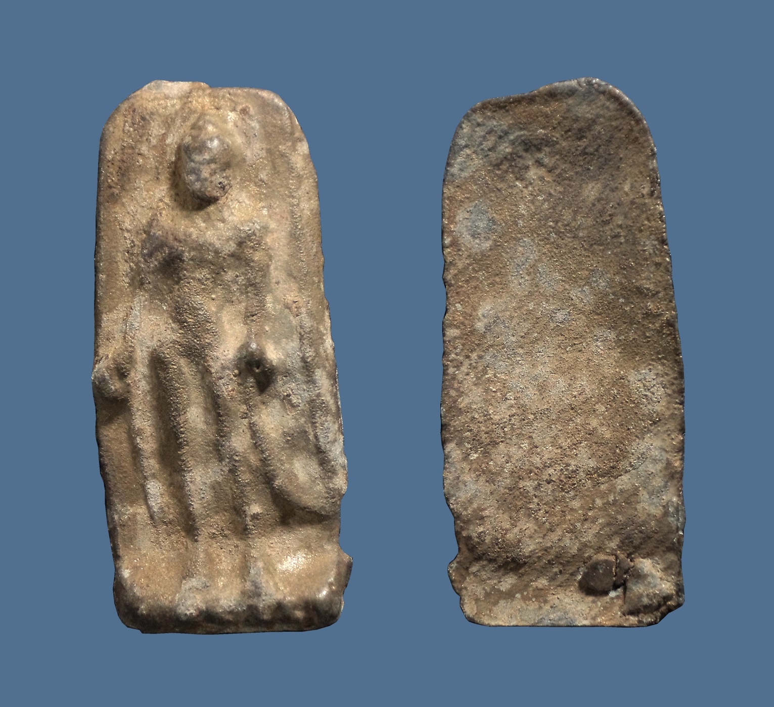 พระทวาราวดี เนื้อชิน พิมพ์ยืน