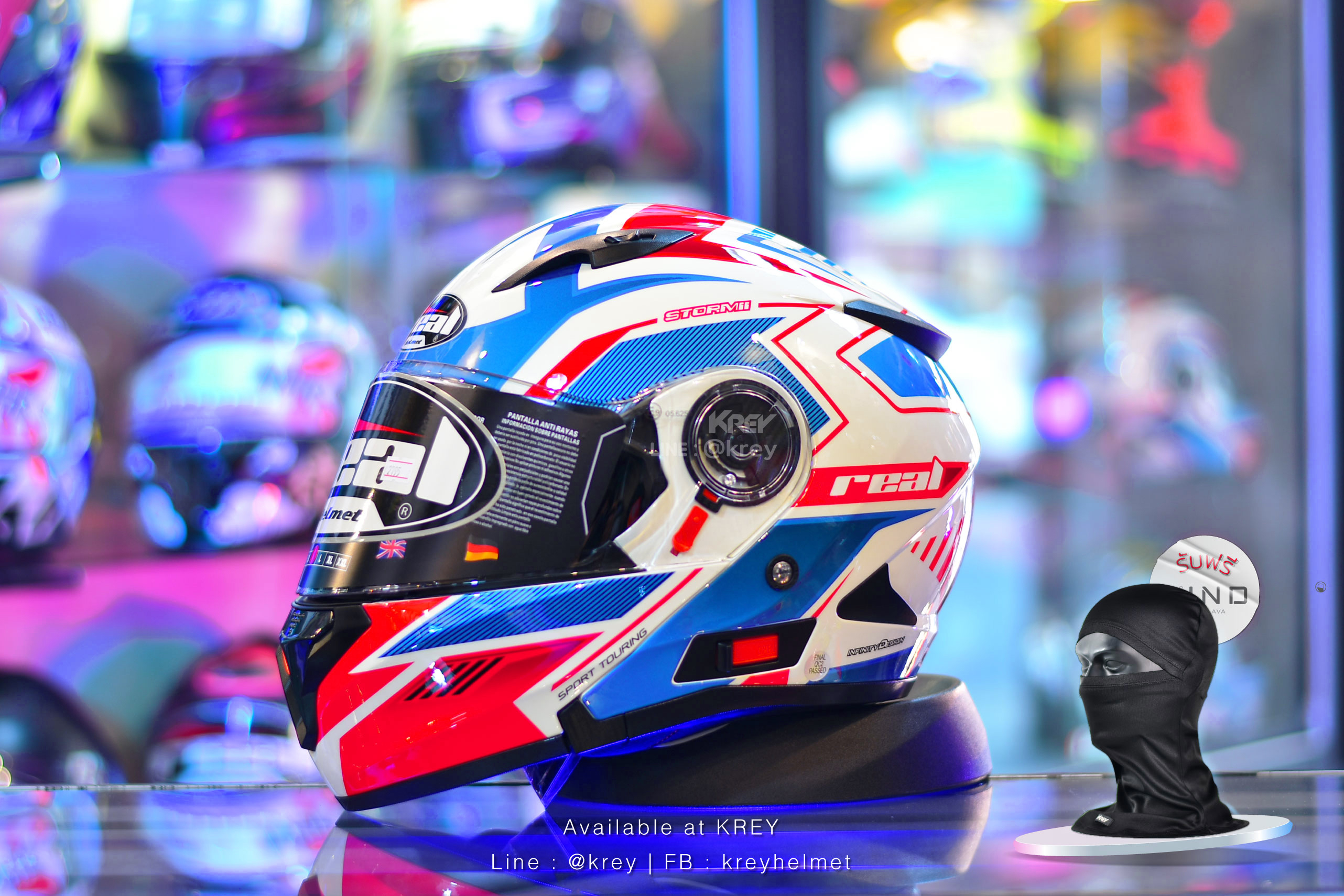 Real model Storm Eagle Force White Blue Red