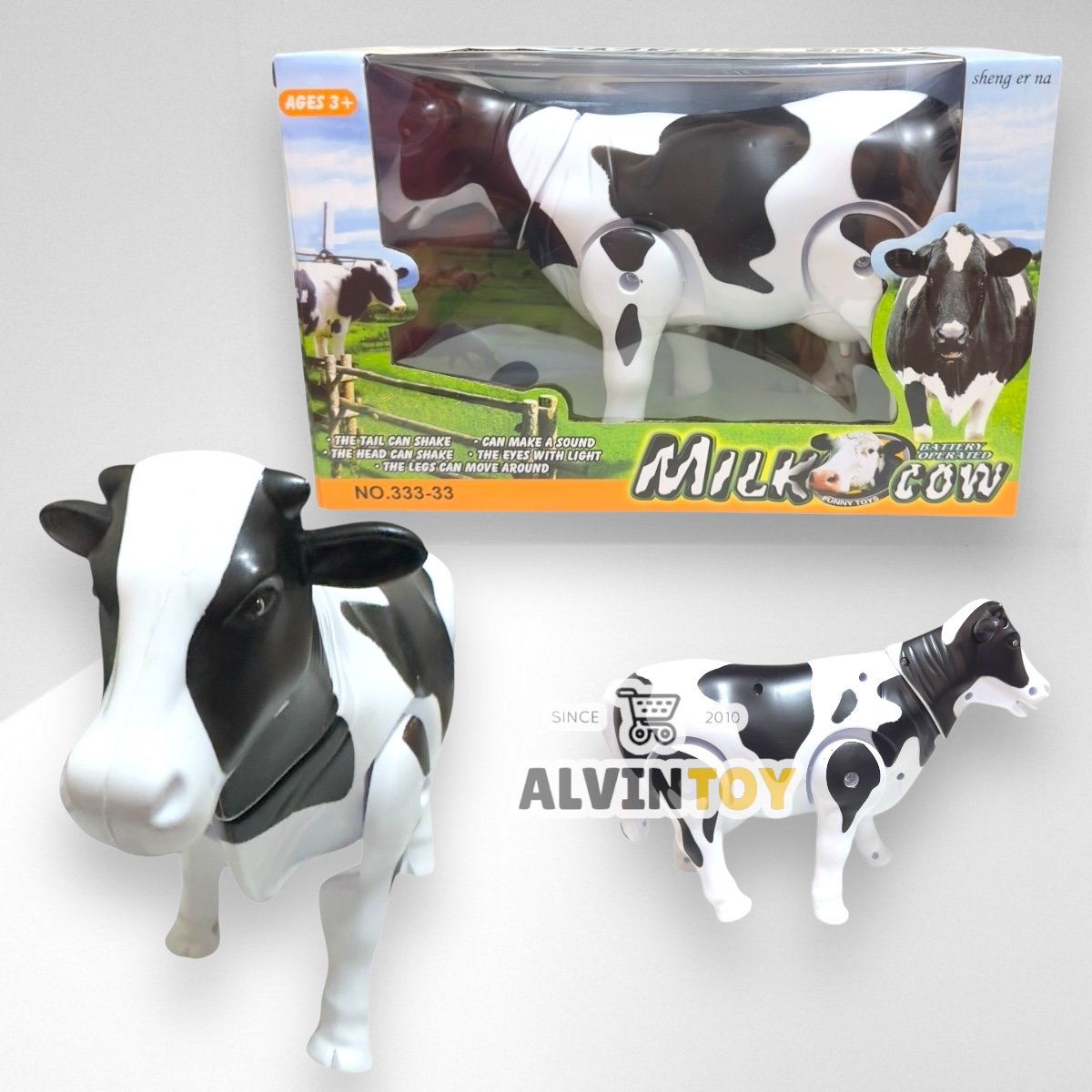 ของเล่น Cow โมเดลวัว ของเล่นวัว เดินได้ มีเสียง มีไฟ