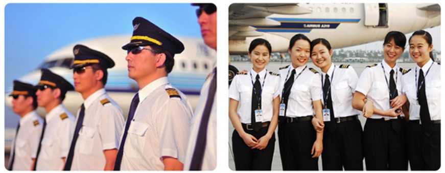 ชุดพนักงานต้อนรับบนเครื่องบิน กัปตันนักบิน นักบินพลเรือน เสื้อเชิ้ตสีขาวสำหรับทำงานของพนักงานต้อนรับบนเครื่องบิน