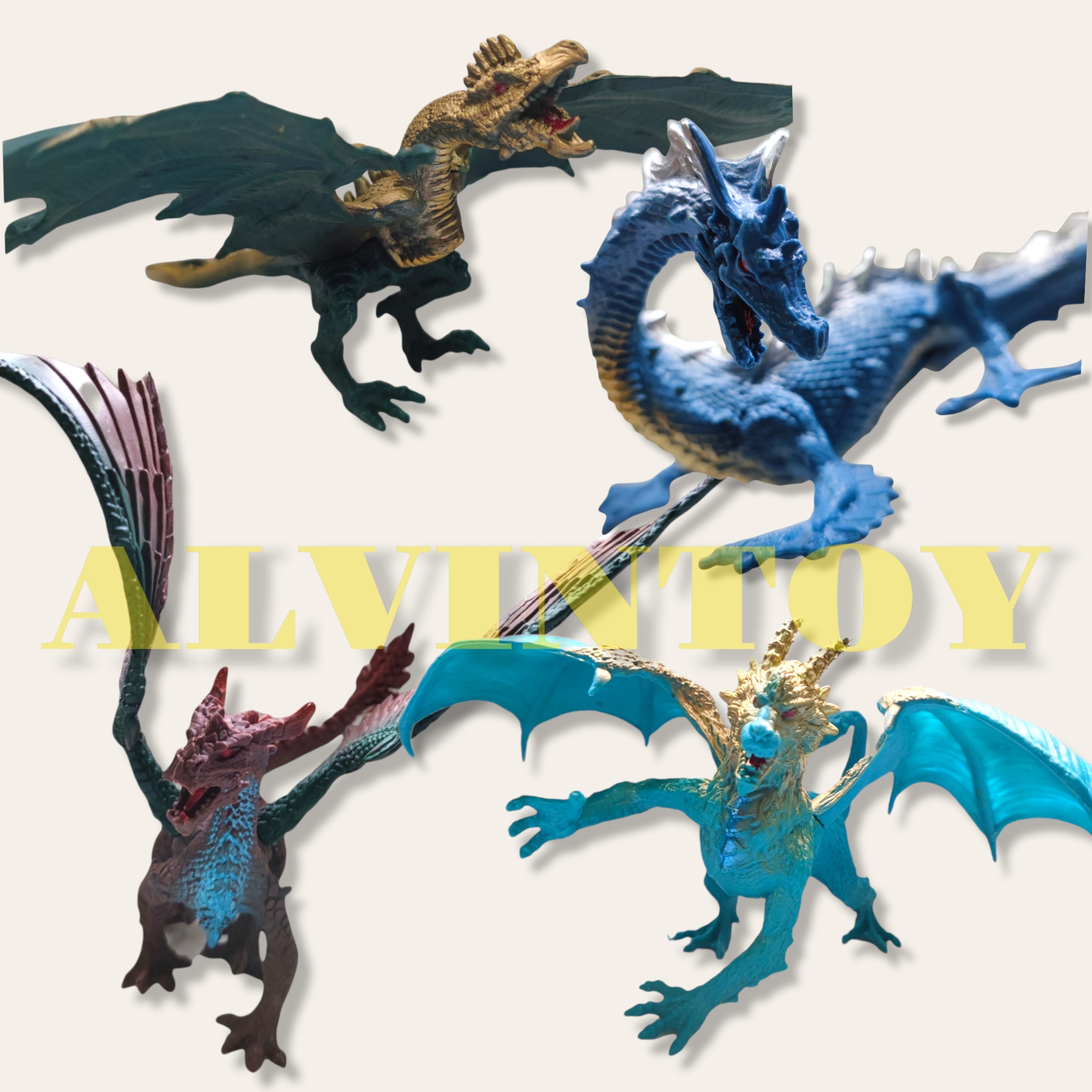 War Dragon - โมเดลมังกร ชุด 4 ตัว