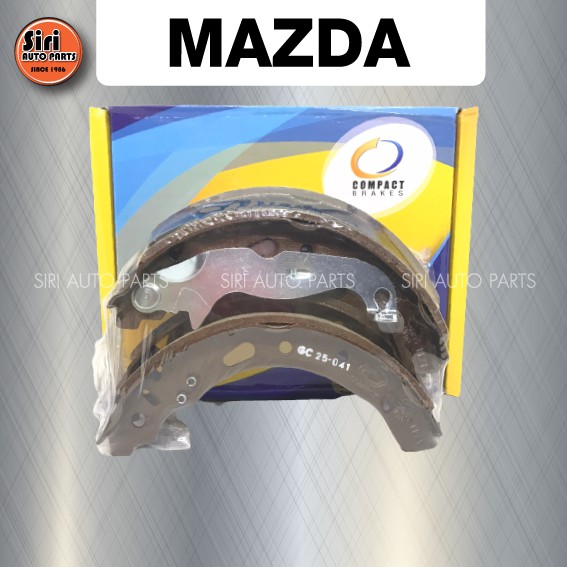 Compact Brake (ประกัน 1 เดือน) ก้ามเบรคหลัง MAZDA 2 ปี 2010-2014, FORD FIESTA ปี 2011 มาสด้า 2, ฟอร์ด เฟียสต้า Compact TCN1171 ผ้าเบรคหลัง
