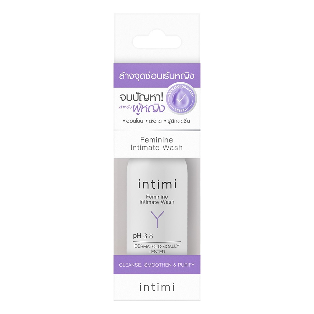 Intimi อินทิมี่ เฟมินีนอินติเมทวอช น้ำยาล้างจุดซ่อนเร้น ผู้หญิง (30มล) Feminine Intimate Wash (30ML)