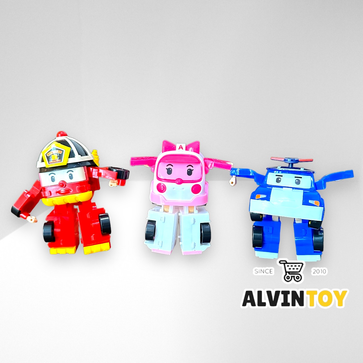 หุ่นยนต์ โรบอทคาร์ โพลี่ Robocar Poli Action Pack ชุด 6 ตัว